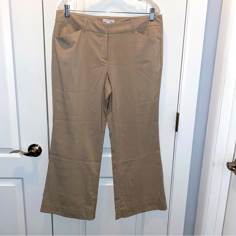 New York and company stretch wide length beige Trousers - 12
